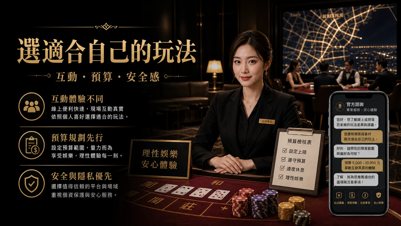 百家樂玩家選擇線上或現場體驗前的信任與節奏檢查
