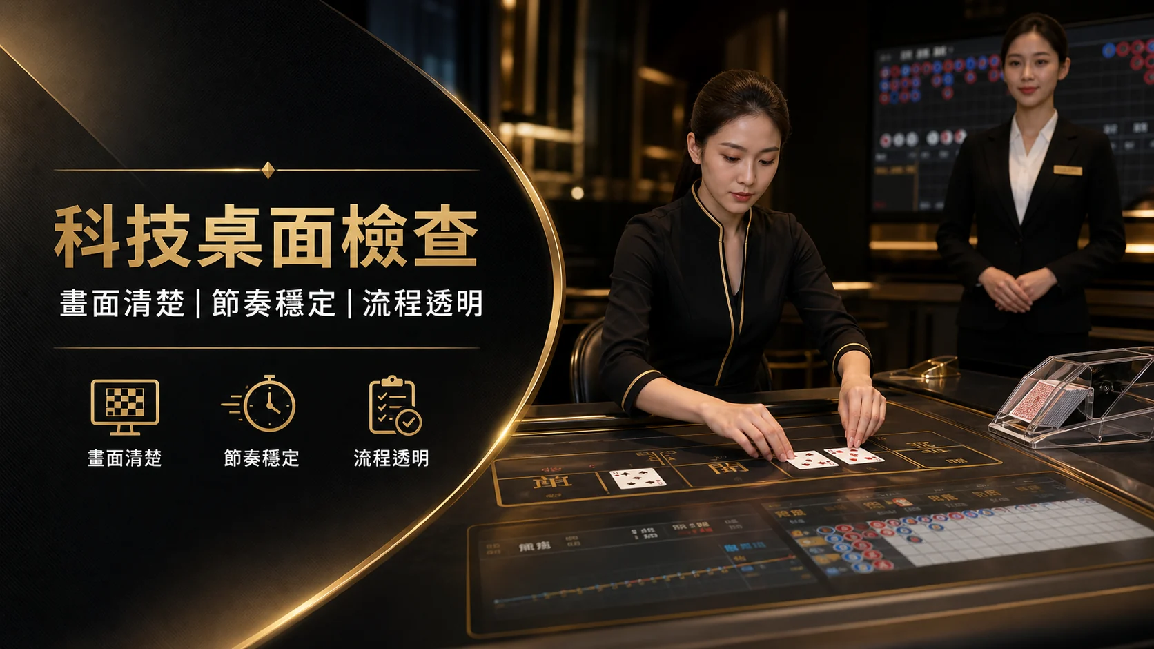 BOSS百家樂科技桌面檢查，畫面清楚、節奏穩定與流程透明