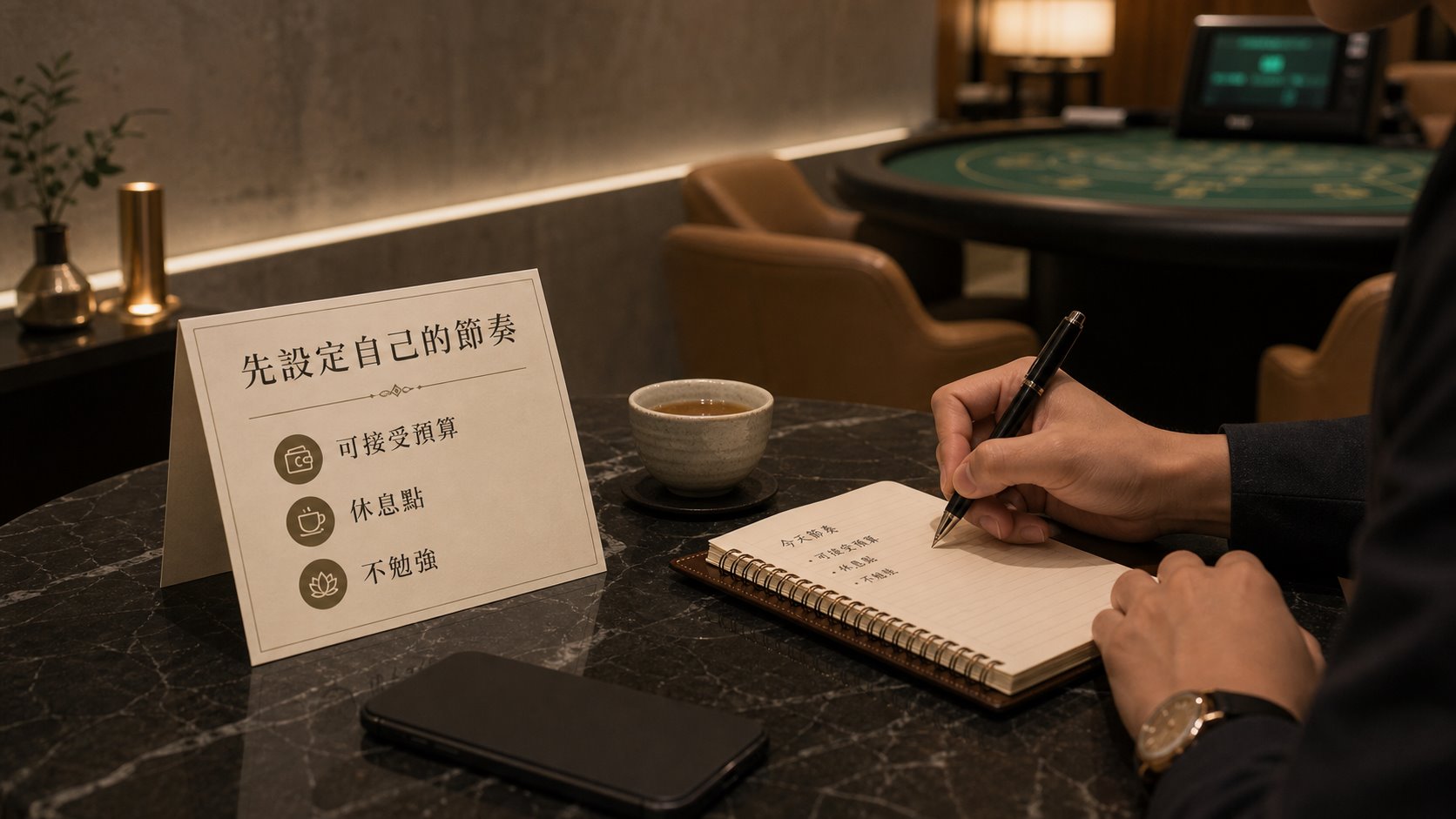 現場體驗預算節奏提醒,先設定可接受預算、休息點與不勉強原則