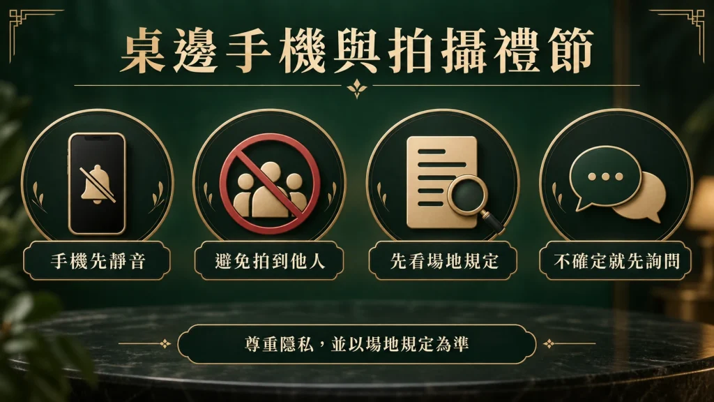 百家樂現場拍照怎麼拿捏?手機使用與隱私禮節|RSG